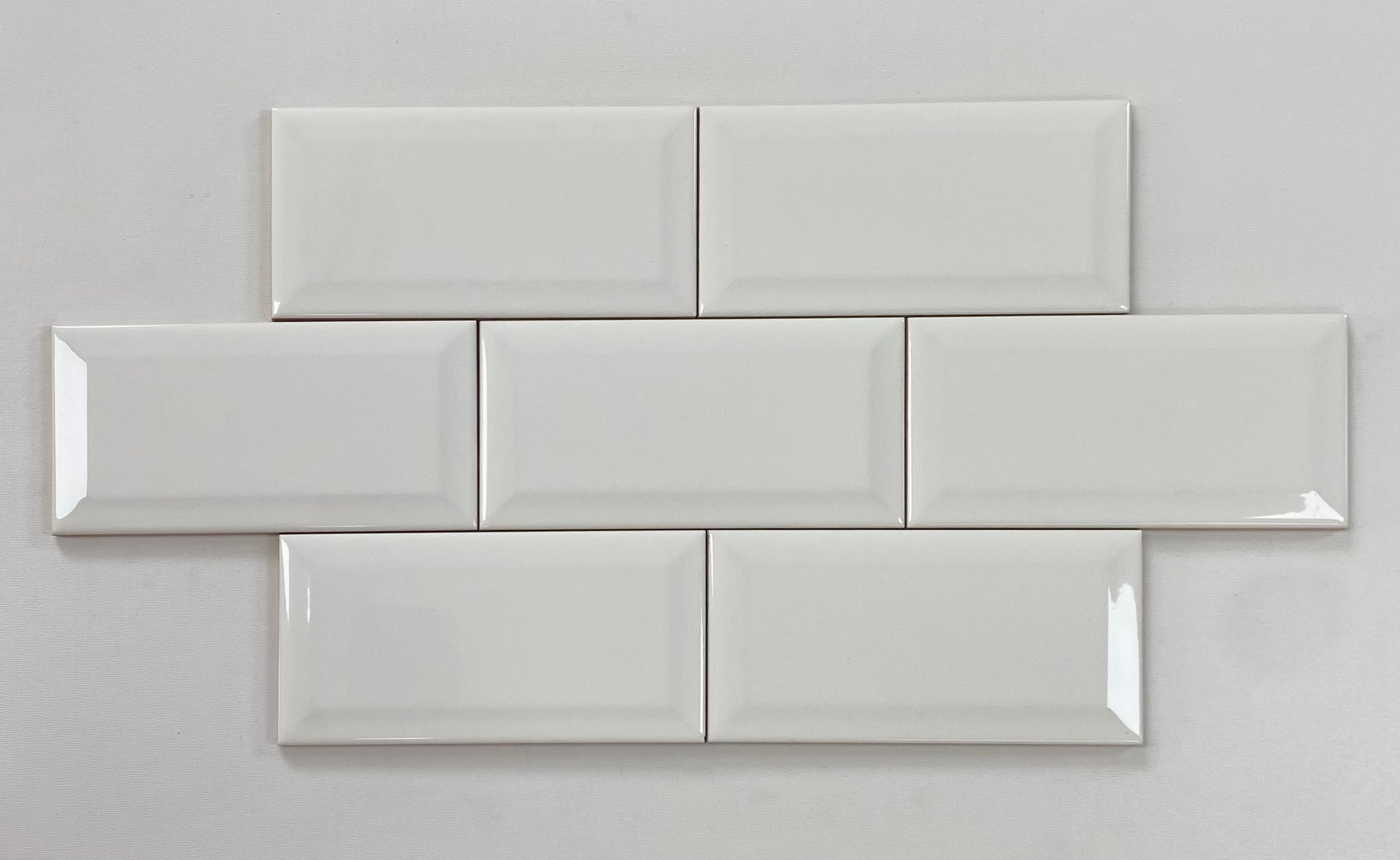 GLOSSY WHITE BEVELED