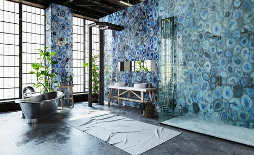 Semi Precious Blue Agate