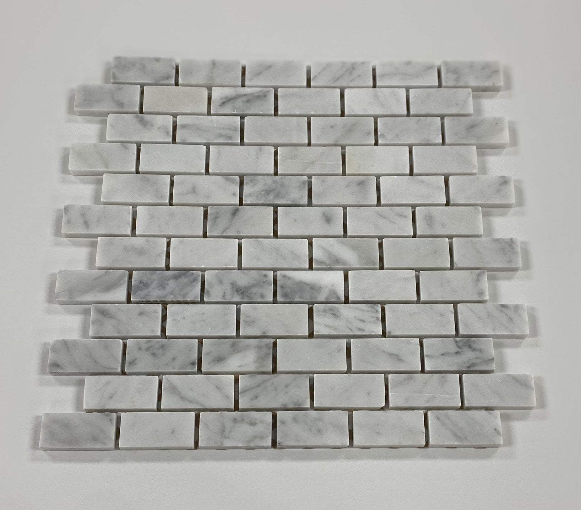 white Carrara 1 x 2