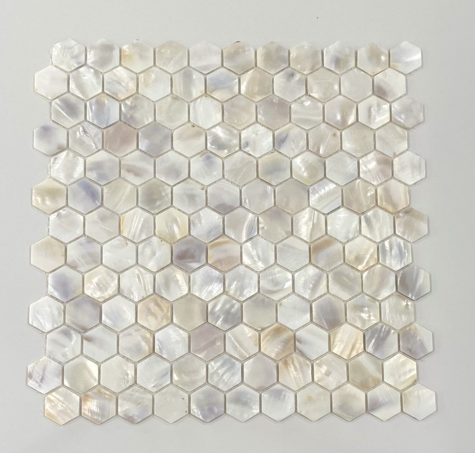 Mother Of Pearl Natural 20mm Hexagon Compact SL-32