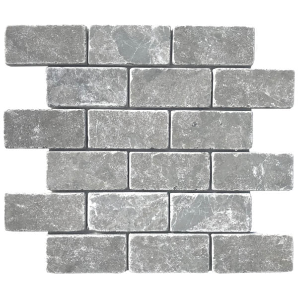 ESSO Amazon Gray Marble 2×4 Tumbled PS