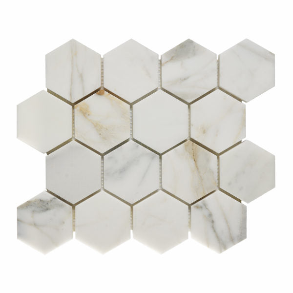 ESSO Calacatta Oro 3 Inch Hexagon Honed PS