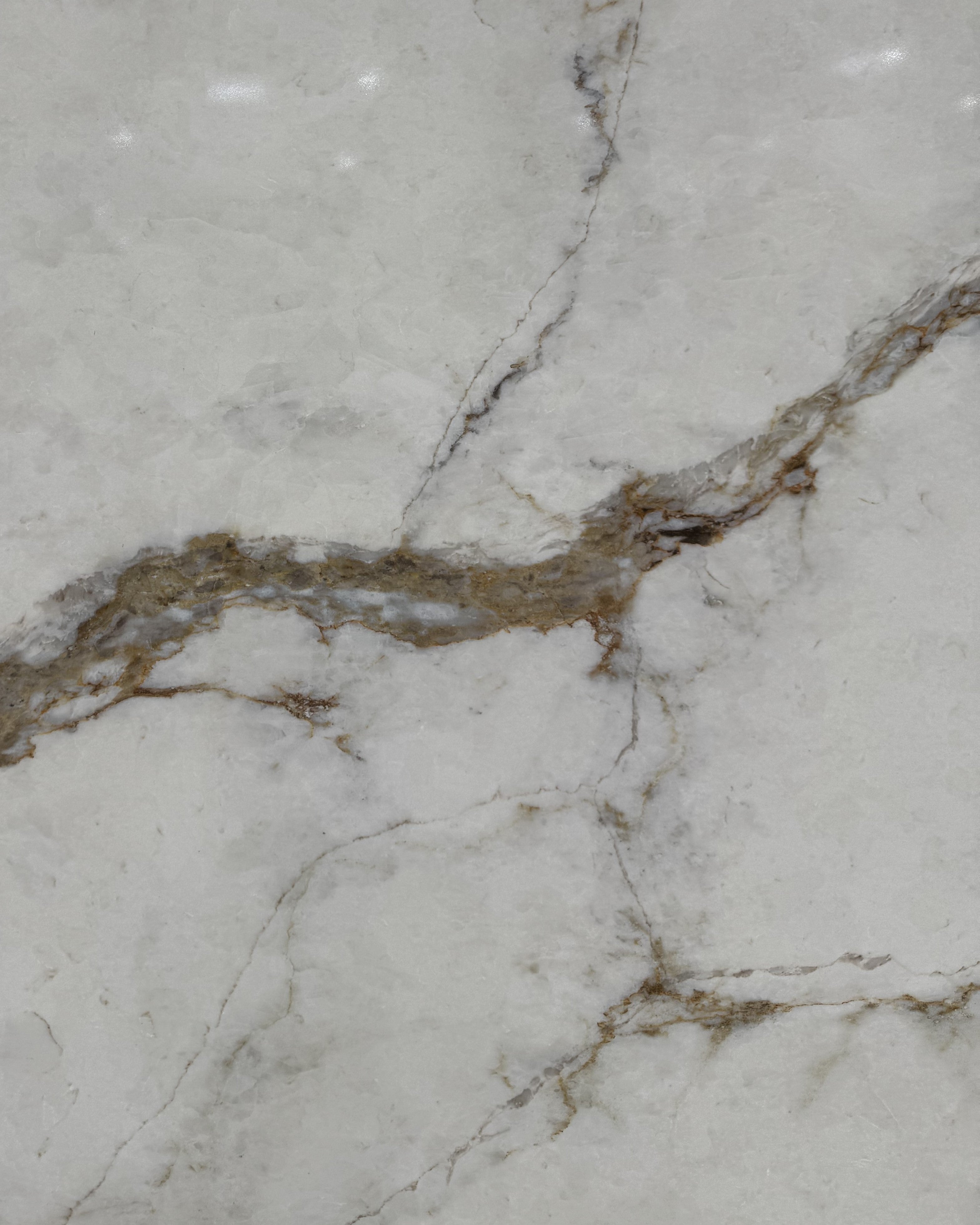 Golden Cascade Polaris Printed Quartz
