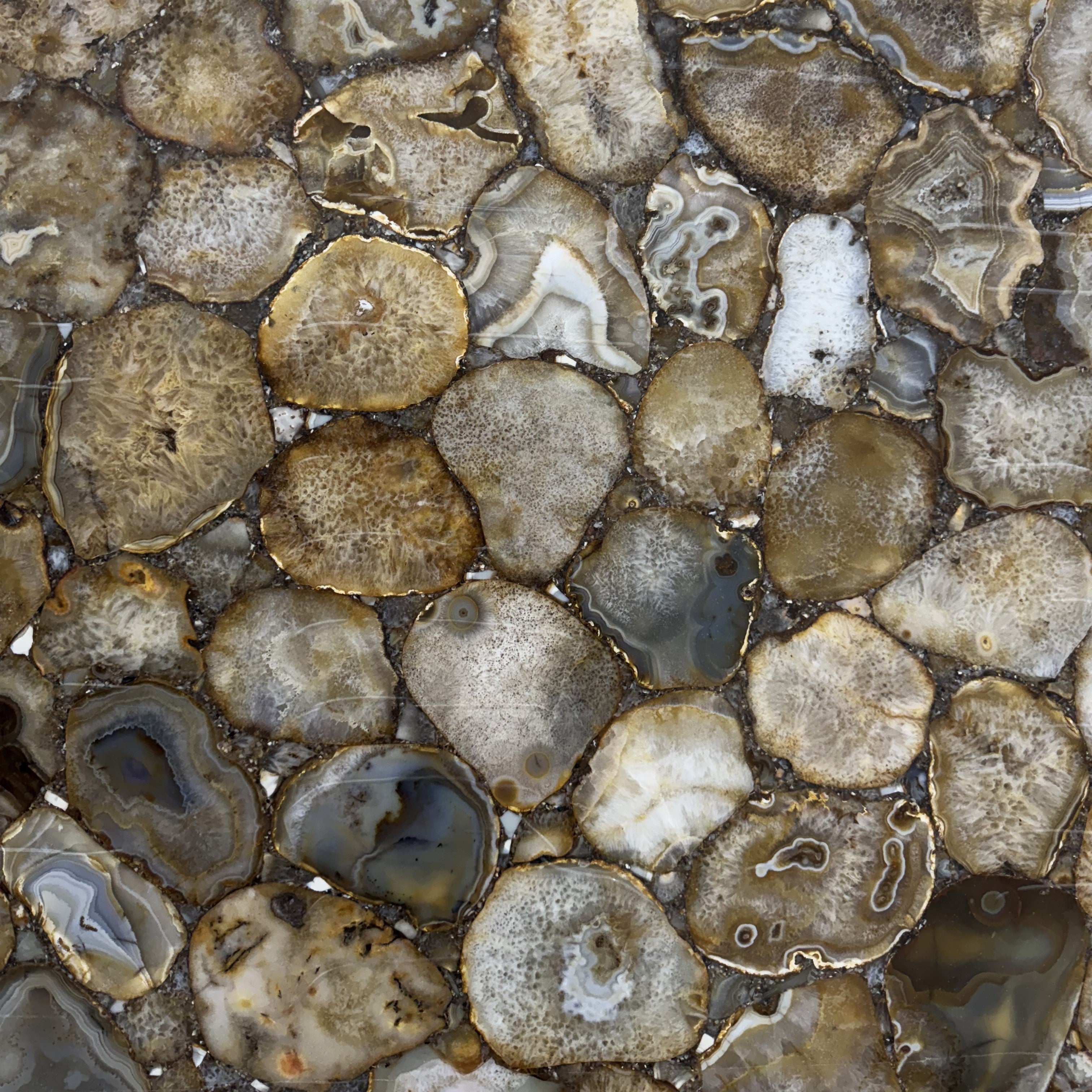 Semi Precious Agata Brown